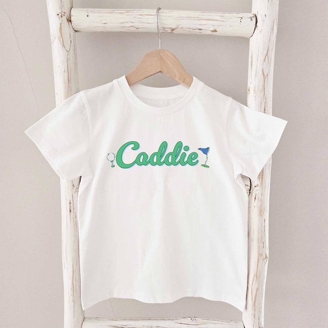 Caddie Kids Graphic Tee | White