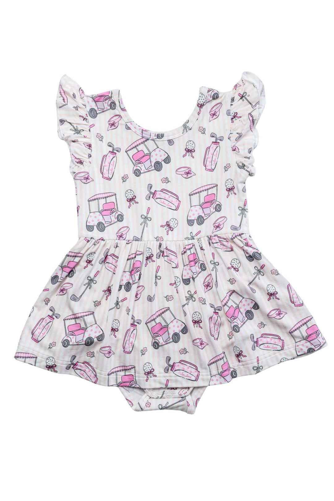 Sleeveless Twirl Bodysuit | Caddie Crew Pink