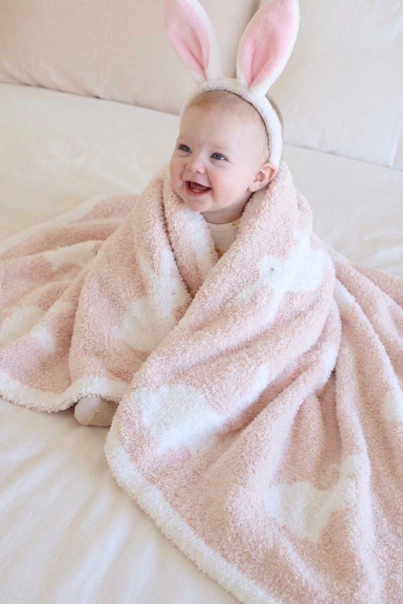 Caden Lane CuddleLane™ Luxe Blankets | Pink Bunny Foo Foo — Baby Bamboo Apparel