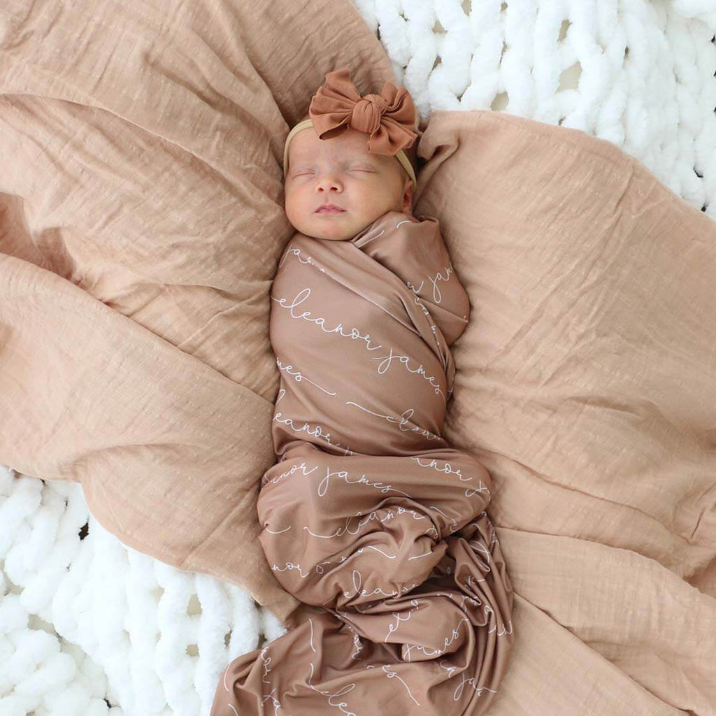 Personalized Name Swaddle Blanket