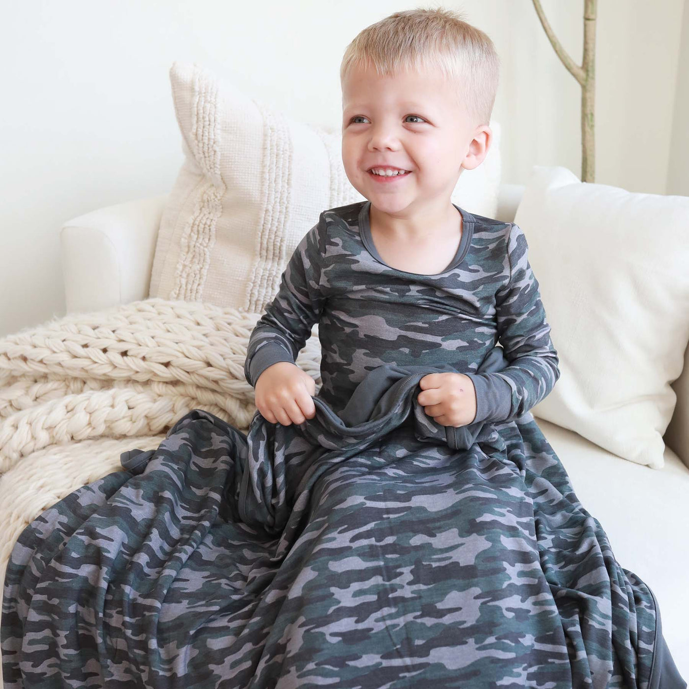 camo pajama set for kids