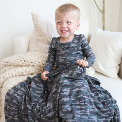 2 piece pajamas for kids and babies camo