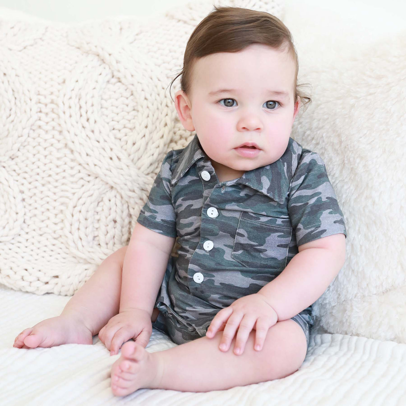 baby boy romper outfit camo