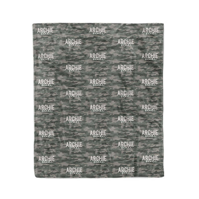 camo toddler blanket personalized with name 