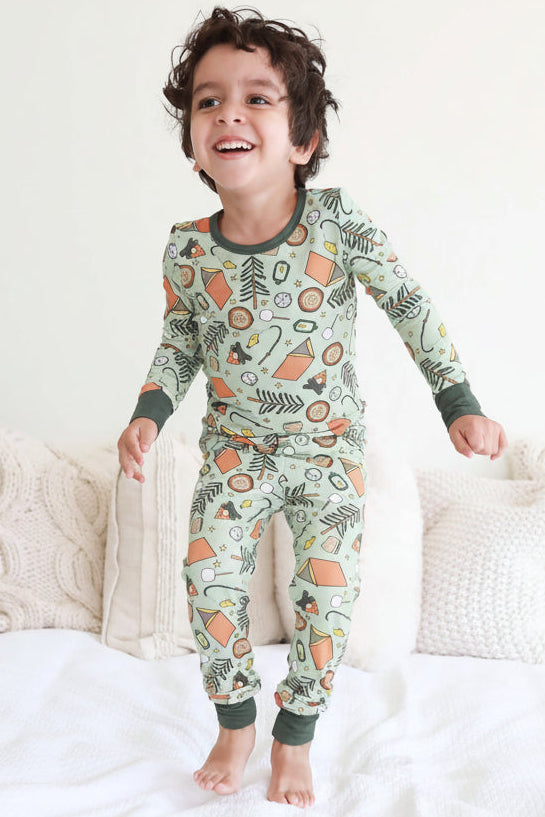 Cozy Camper Two Piece Bamboo Pajamas Caden Lane1