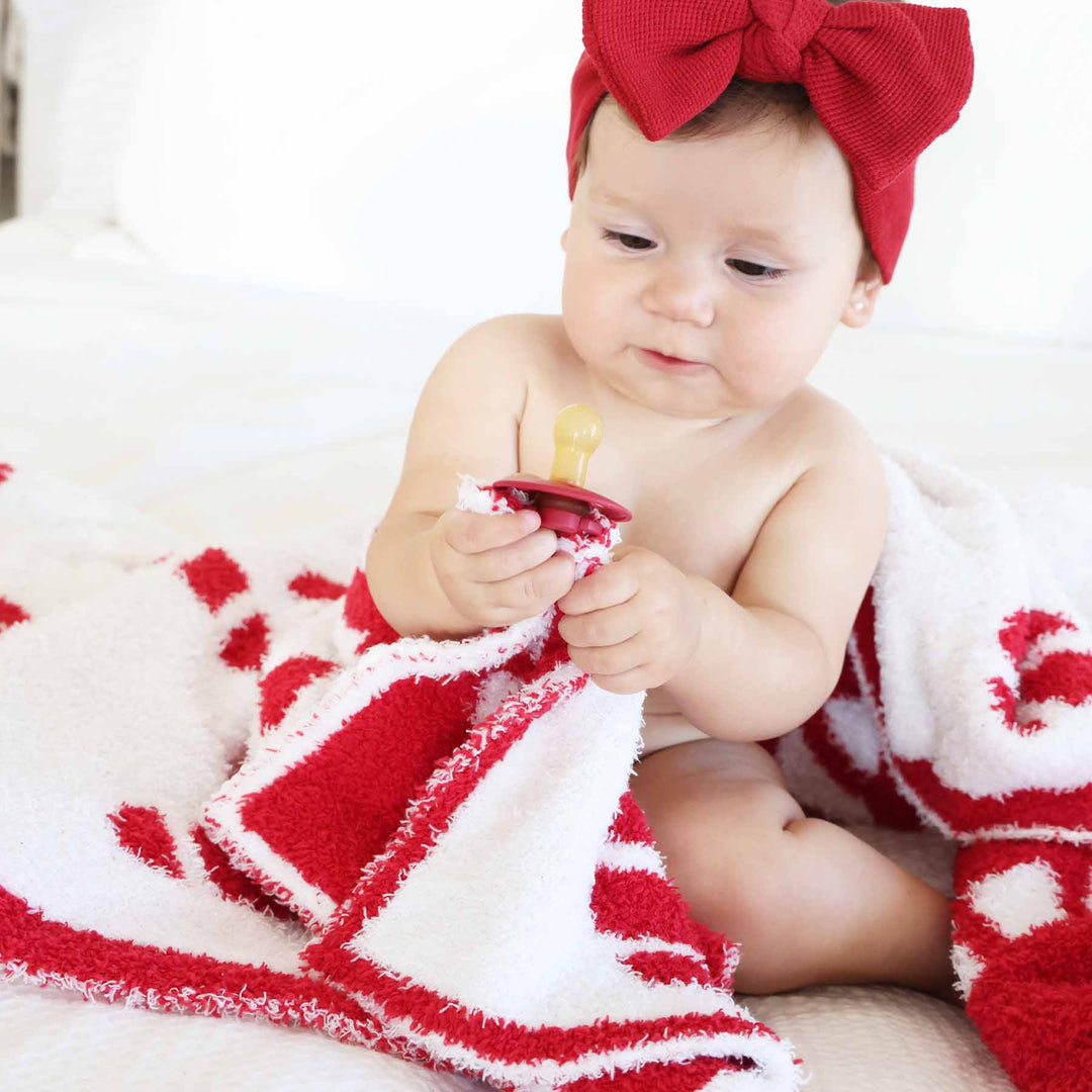 candy cane baby lovey reversible 