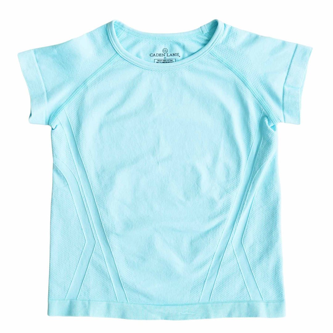 light blue athletic shirt for girls 