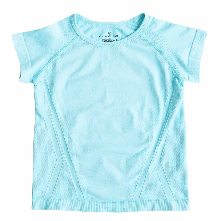 light blue athletic shirt for girls 