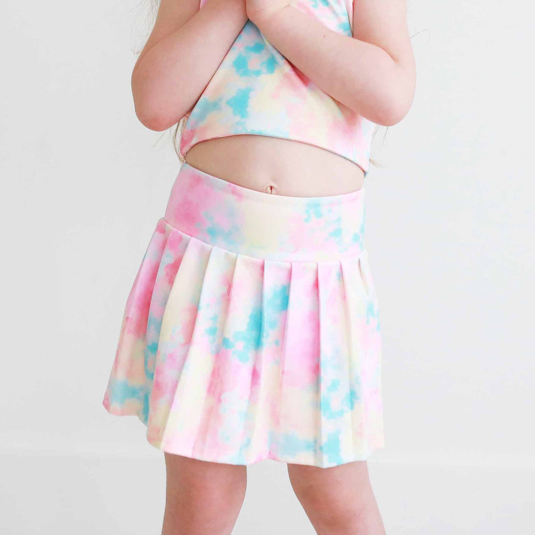 candy clouds pleated athletic skirt for girls 