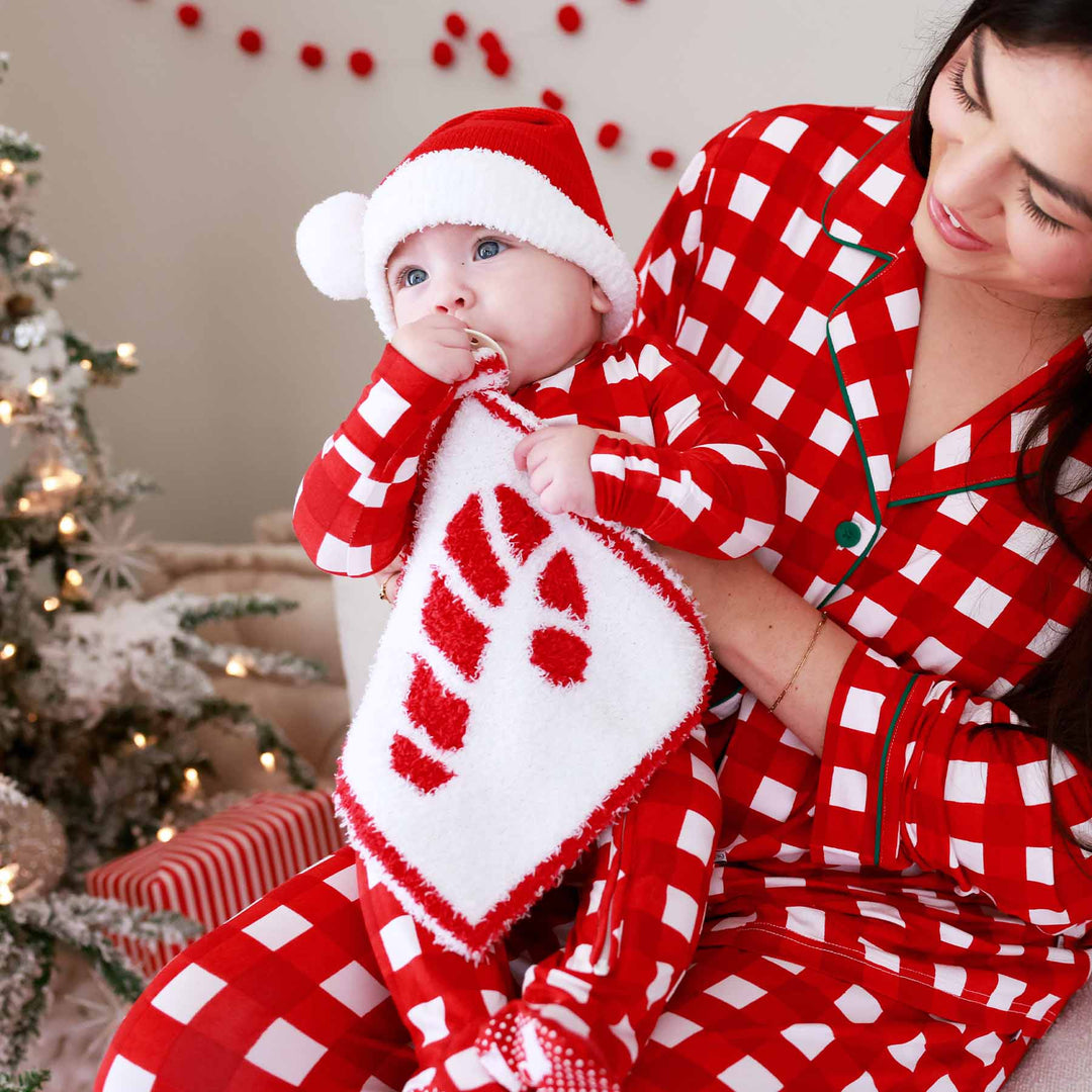 candy cane reversible lovey for babies