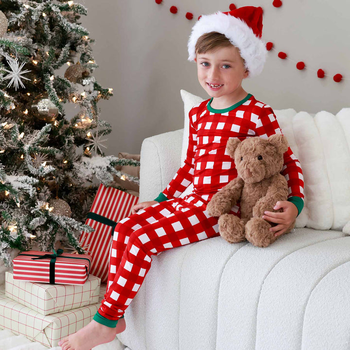 checking it twice two piece pajama set for ids gender neutral