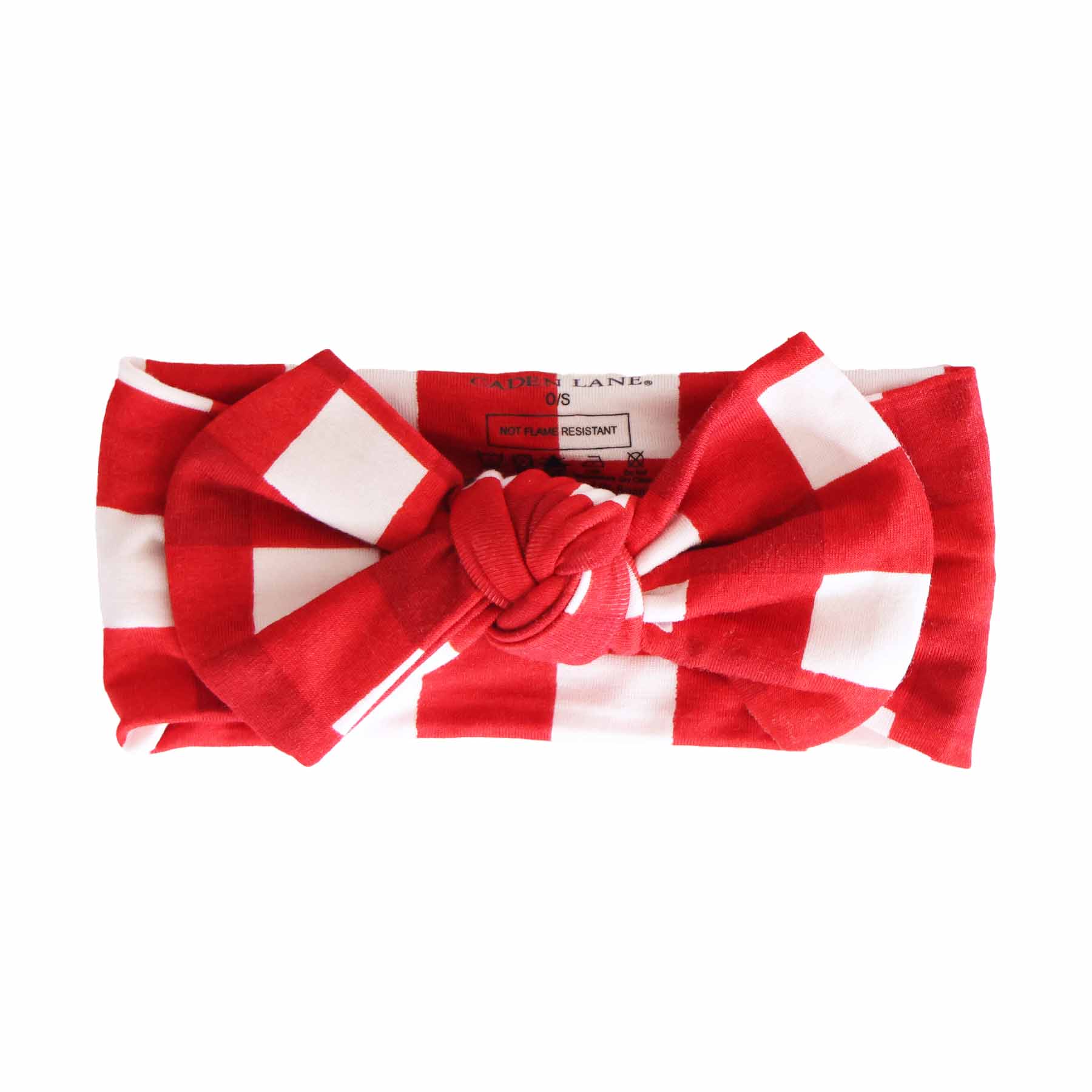 Checking It Twice Knit Large Bow Headwrap