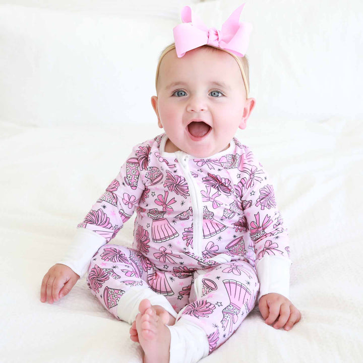 cheer squad convertible zip romper 