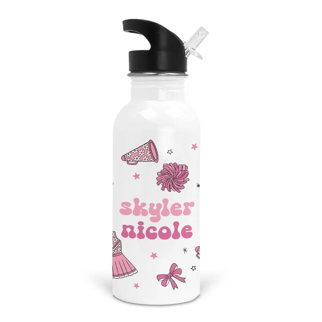 cheer personalized water bottle 