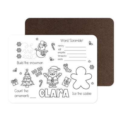 christmas personalized activity board 