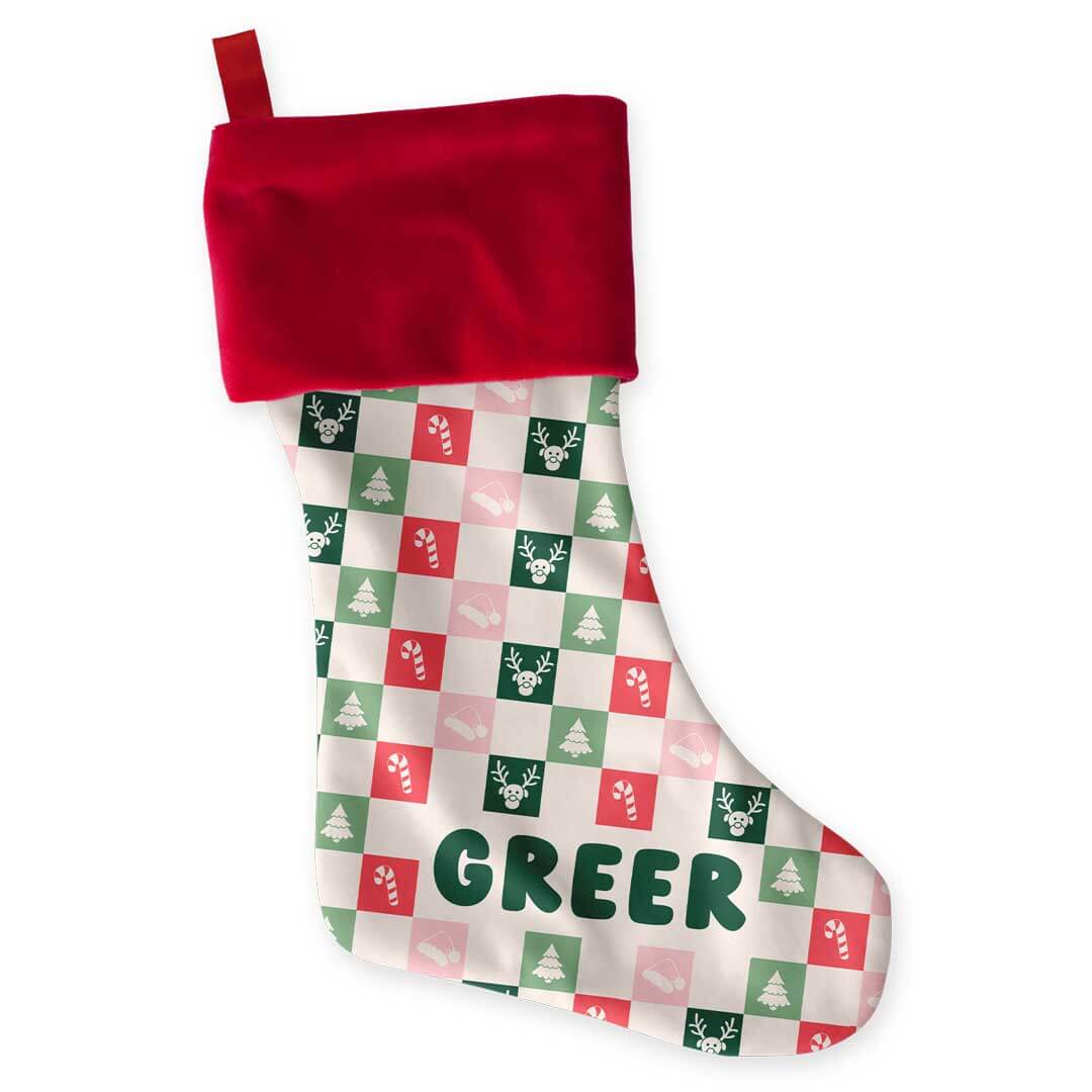 christmas check stocking