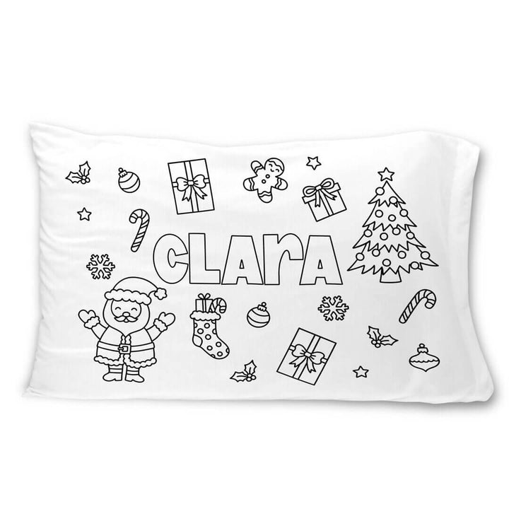 christmas colorable pillow case