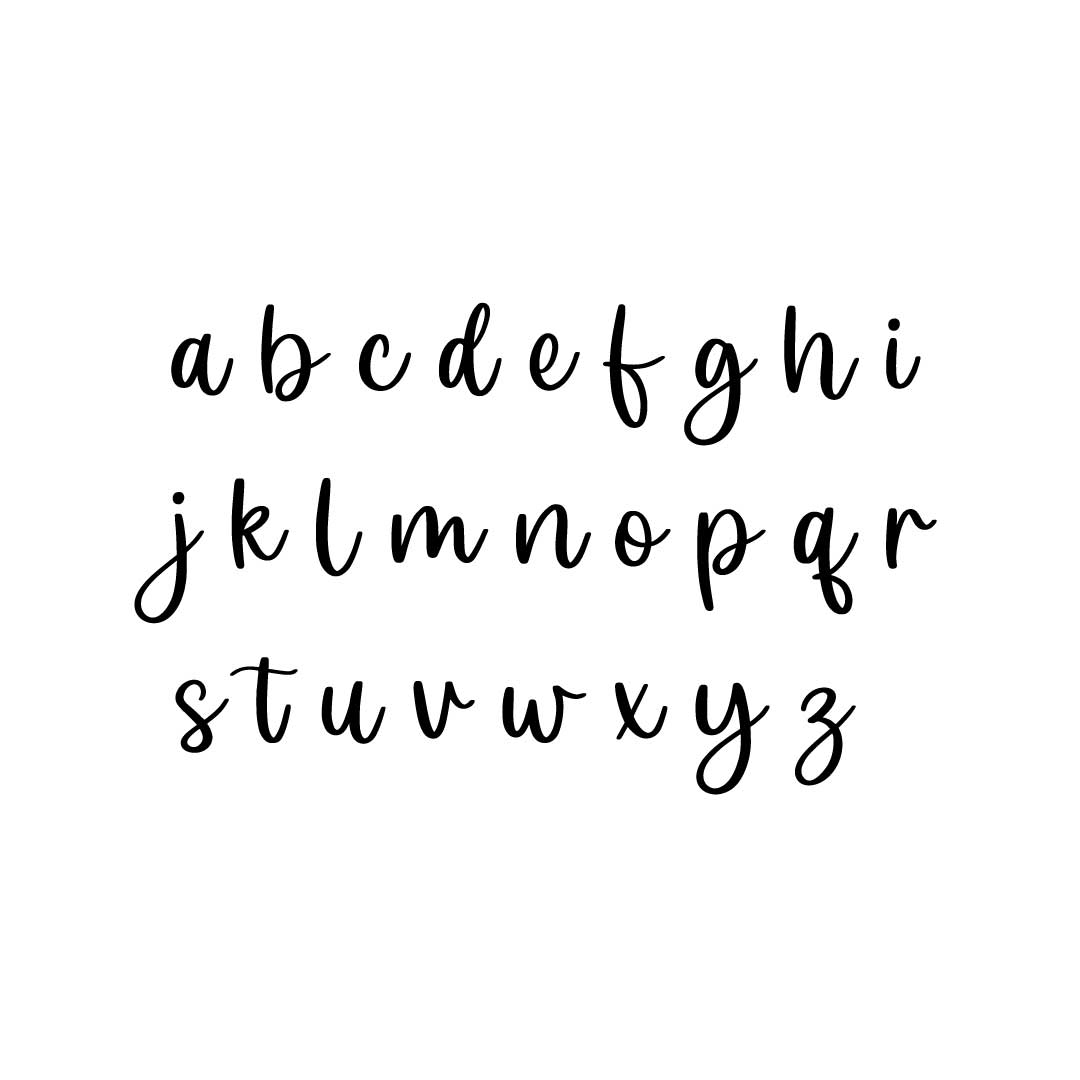 christmas script demo all lowercase font