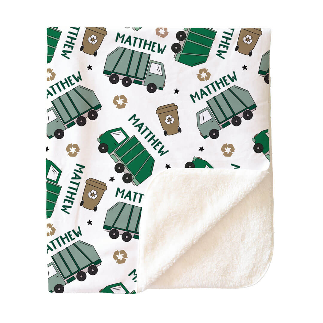 Clean Up Crew Personalized Kids Blanket