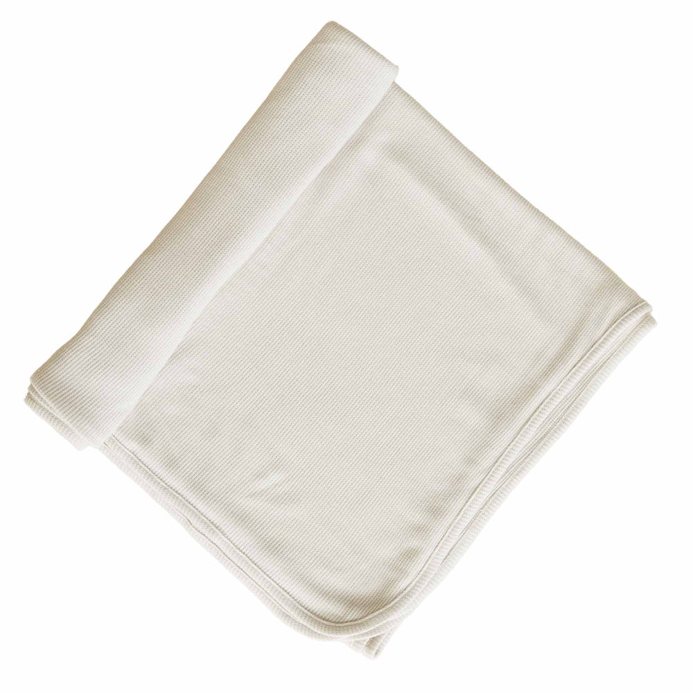 off white bamboo waffle swaddle for babies 