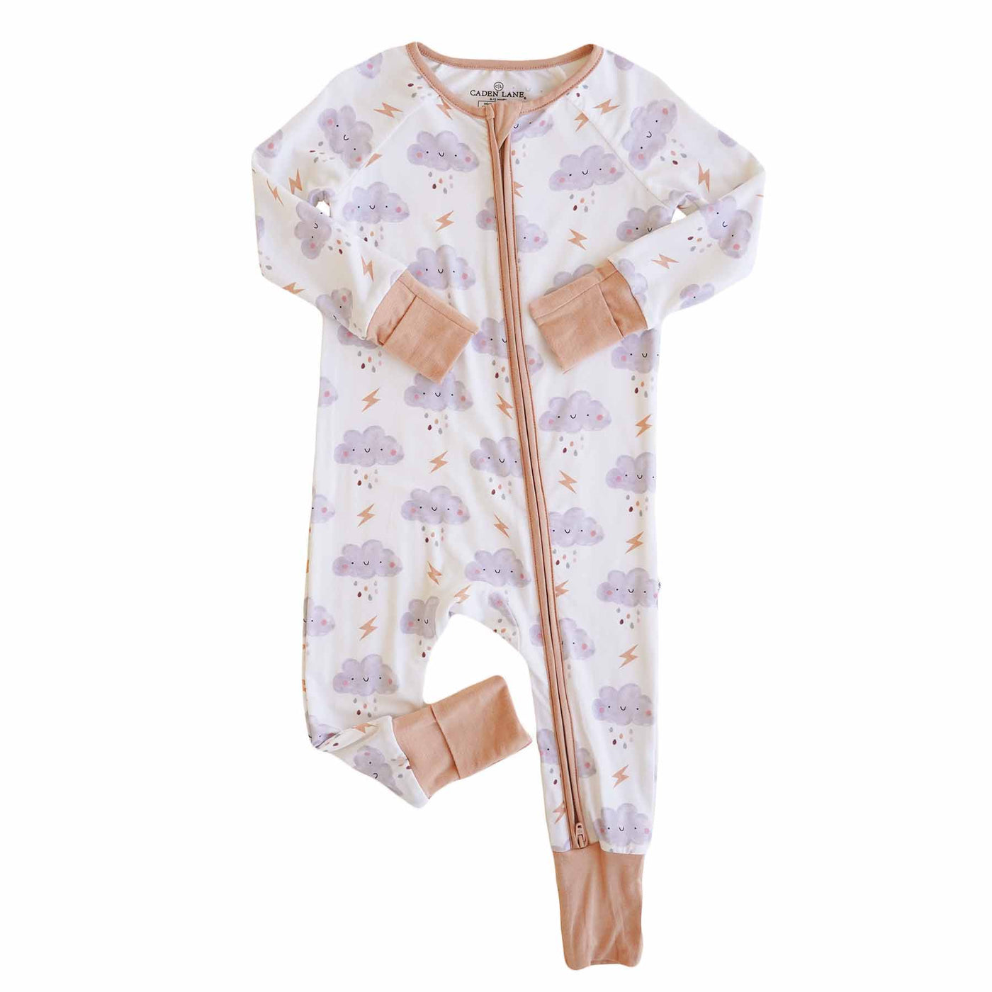 cloudy cuddles convertible zip romper for babies 