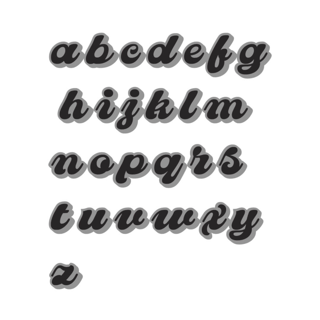 clover font lowercase