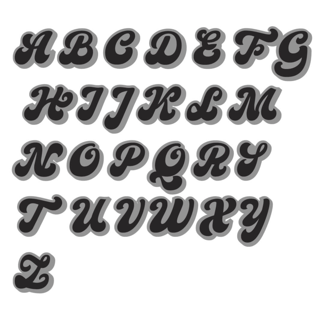 clover font uppercase
