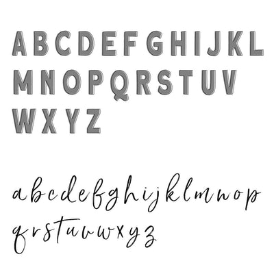 color block font 