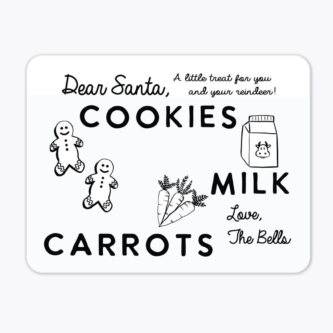 cookies and carrots whiteboard