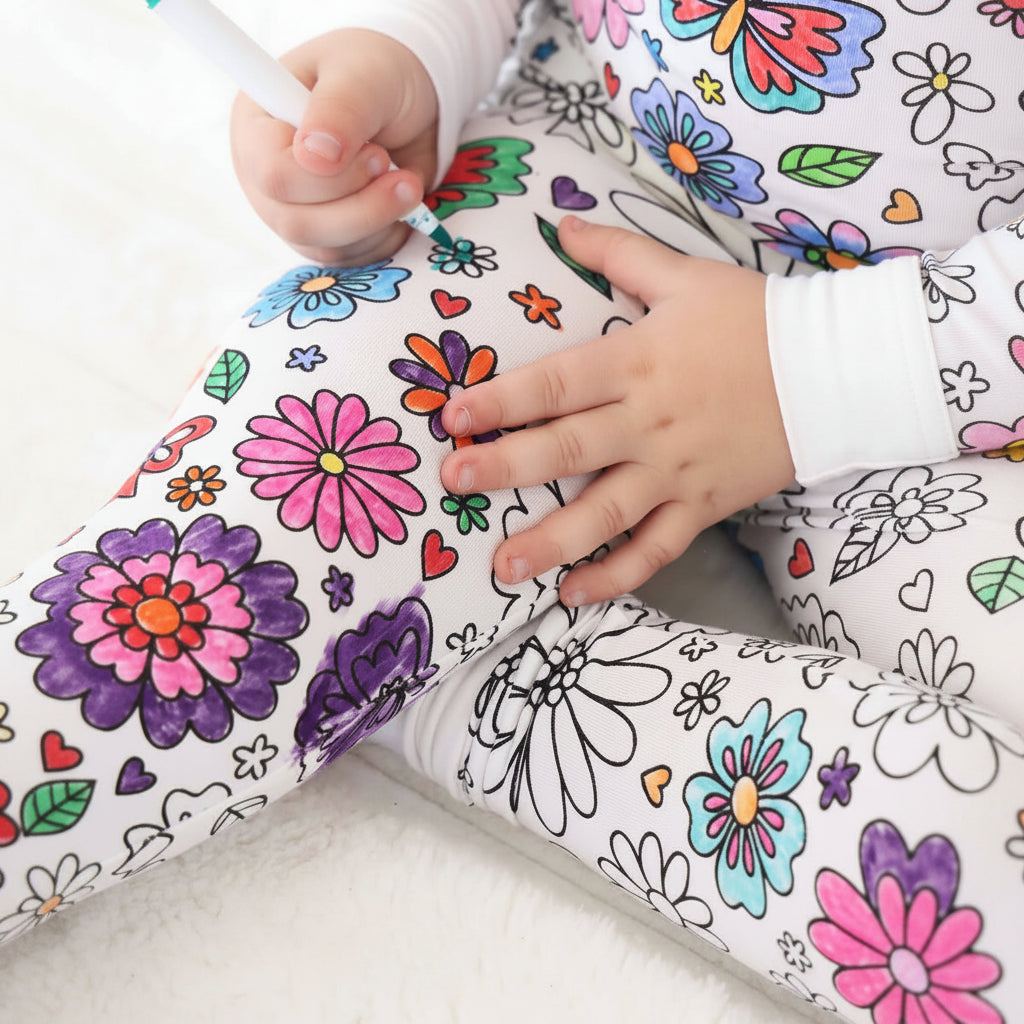 colorable pajamas square