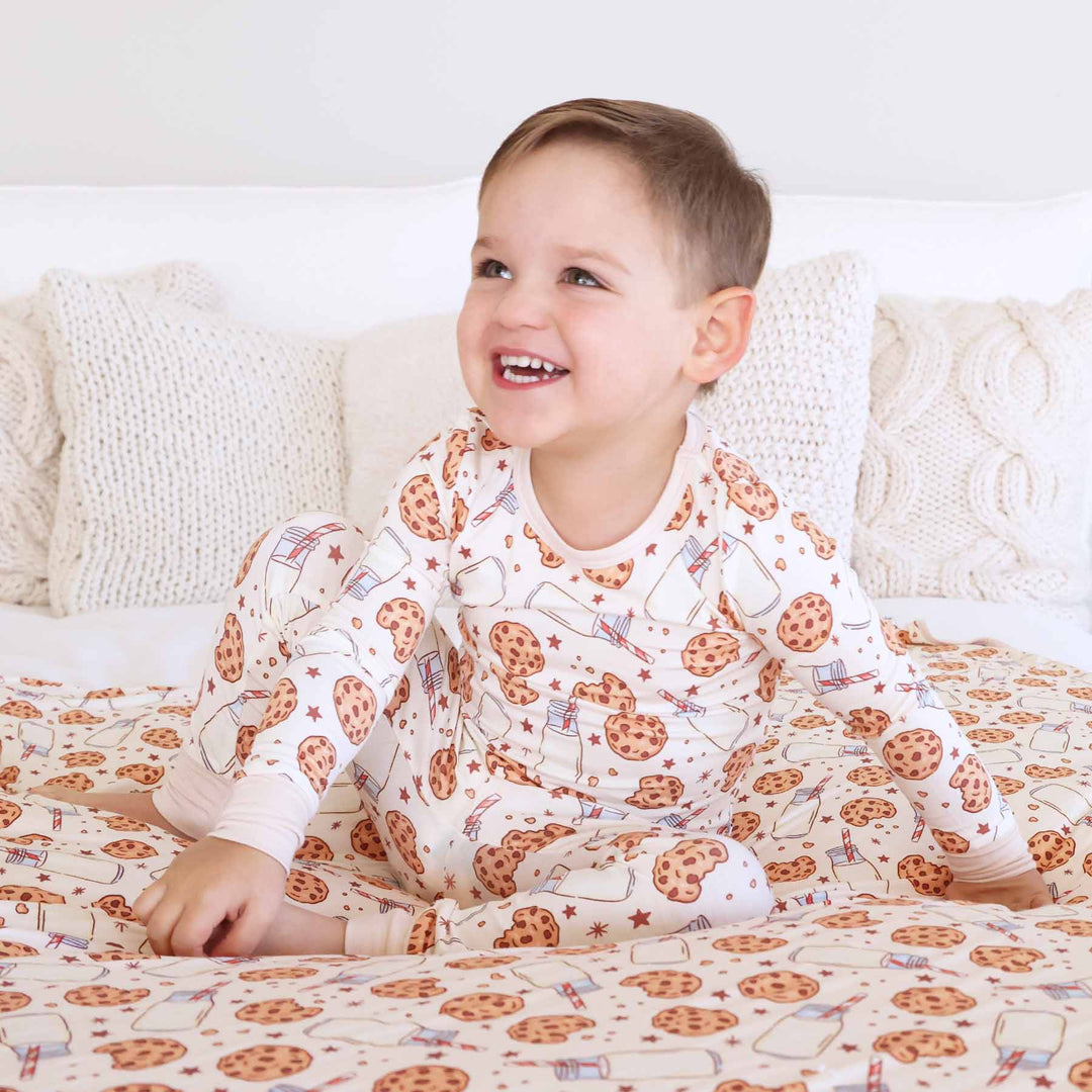 cookies cuddles long sleeve and pant pajama set for kids 