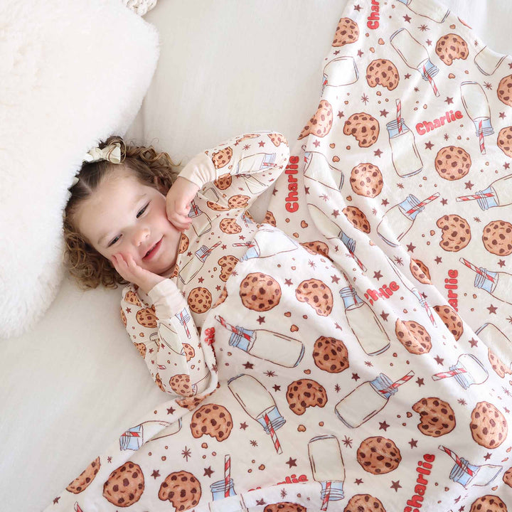 cookie cuddles personalized kids blanket 