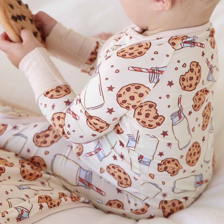 back of Cookie Cuddles Convertible Zip Romper