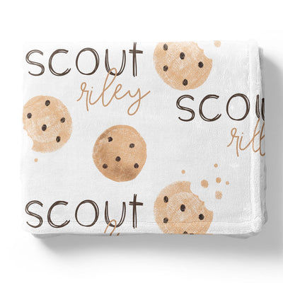 cookie personalized toddler blanket 