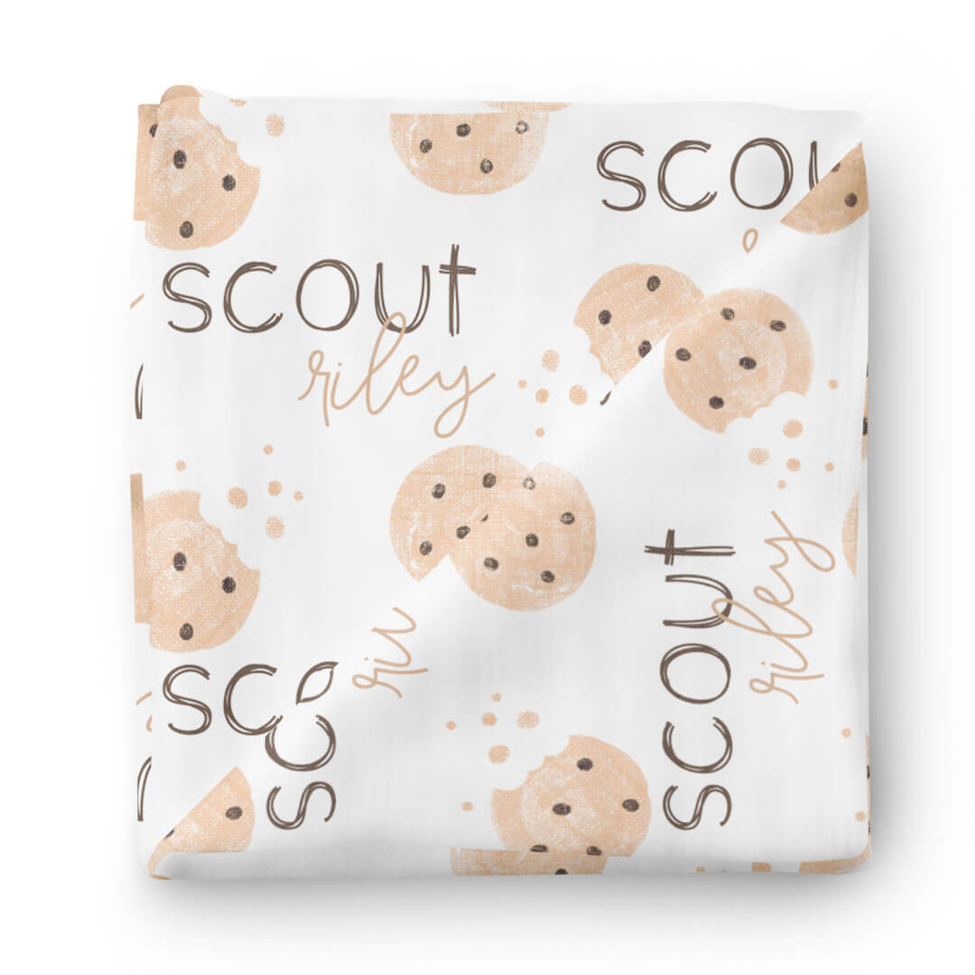swaddle blanket personalized cookies