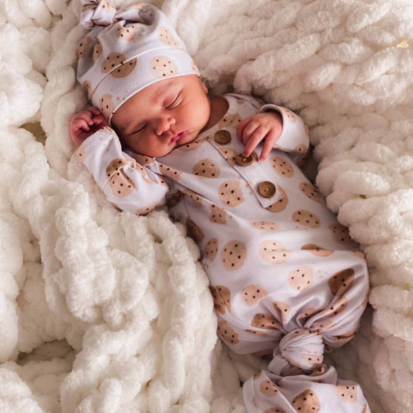  Twopumpkin Newborn Baby Boy Knit Onesie Ribbbed Romper