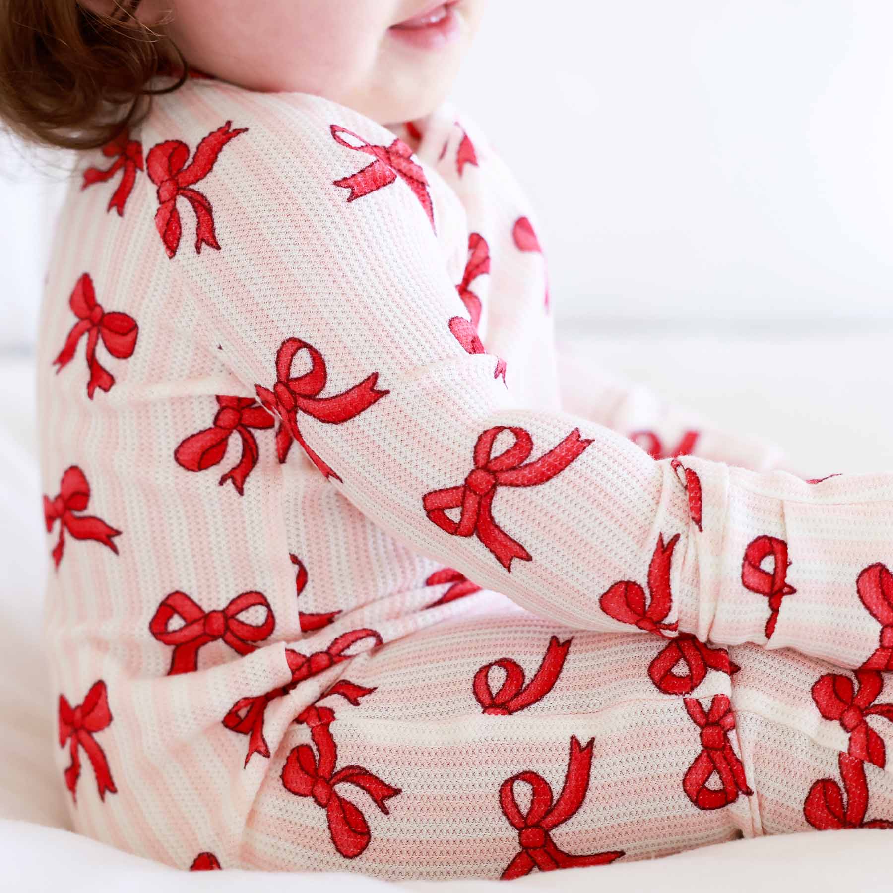 caden lane bamboo waffle christmas convertible zip romper for girls 