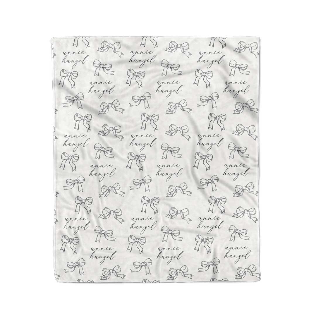 coquette cuties personalized kids blanket