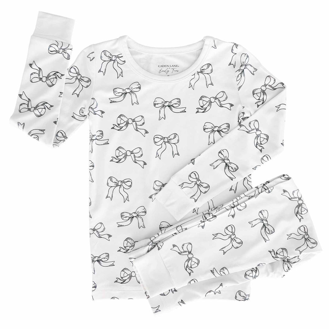 kids two piece pajama set coquette cutie