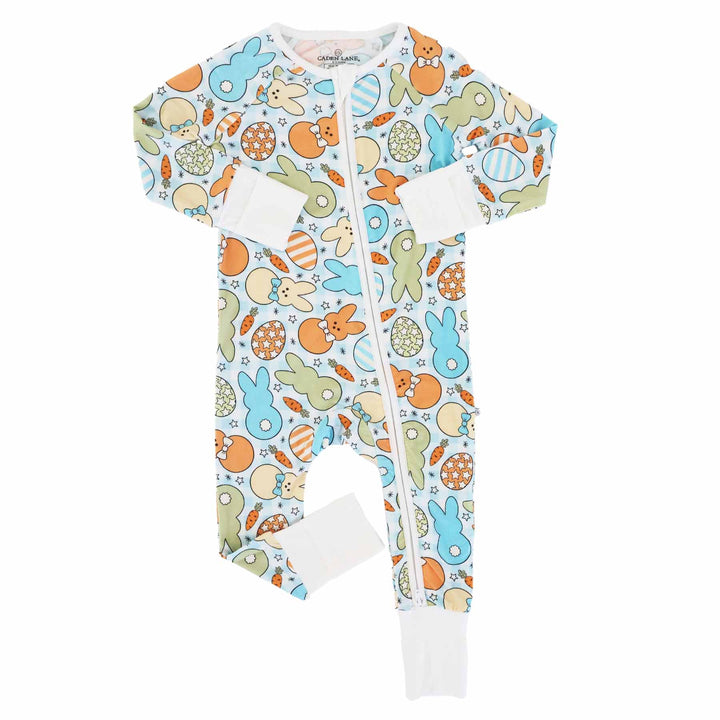 easter baby boy pajama romper 