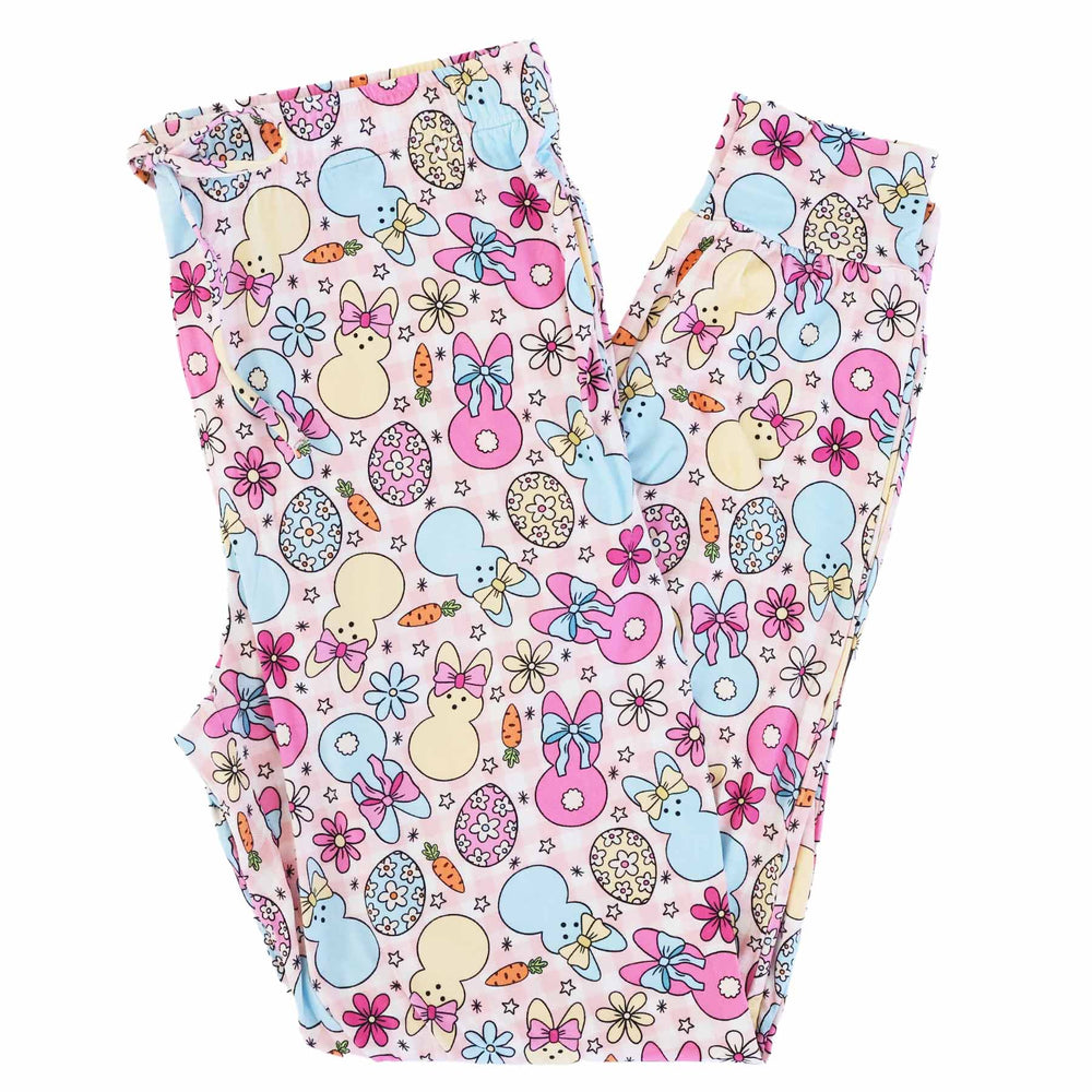 pink easter lounge pajama pants for moms