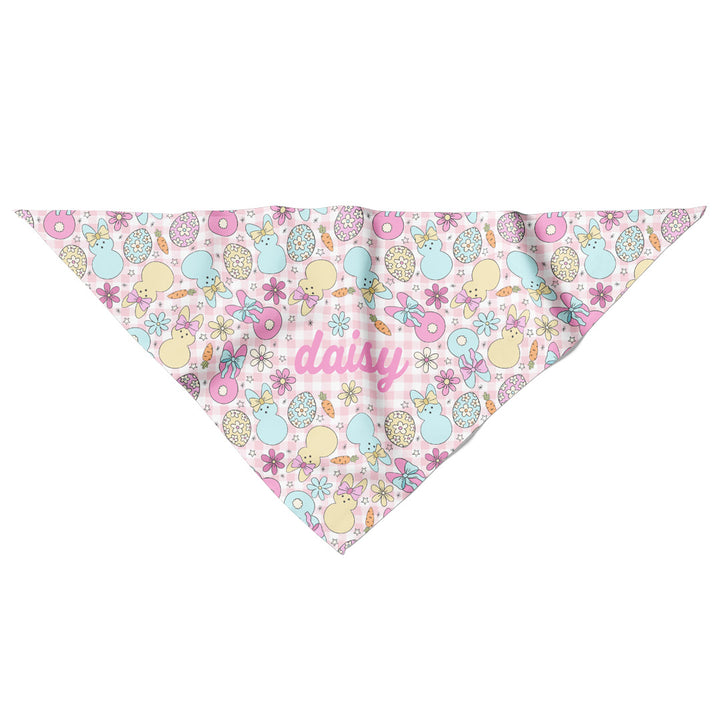 cottontail cuties personalized pet bandana pink