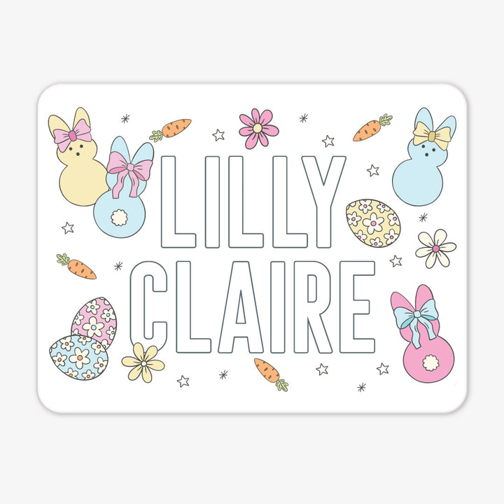 Kids Personalized Whiteboard | Cottontail Cuties