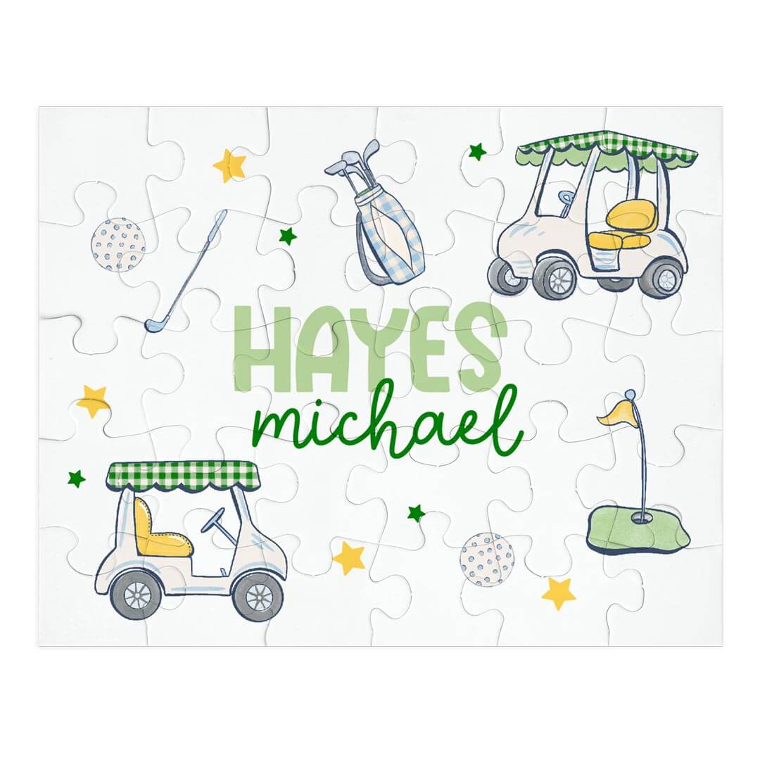 country club cuties green personalized puzzle 