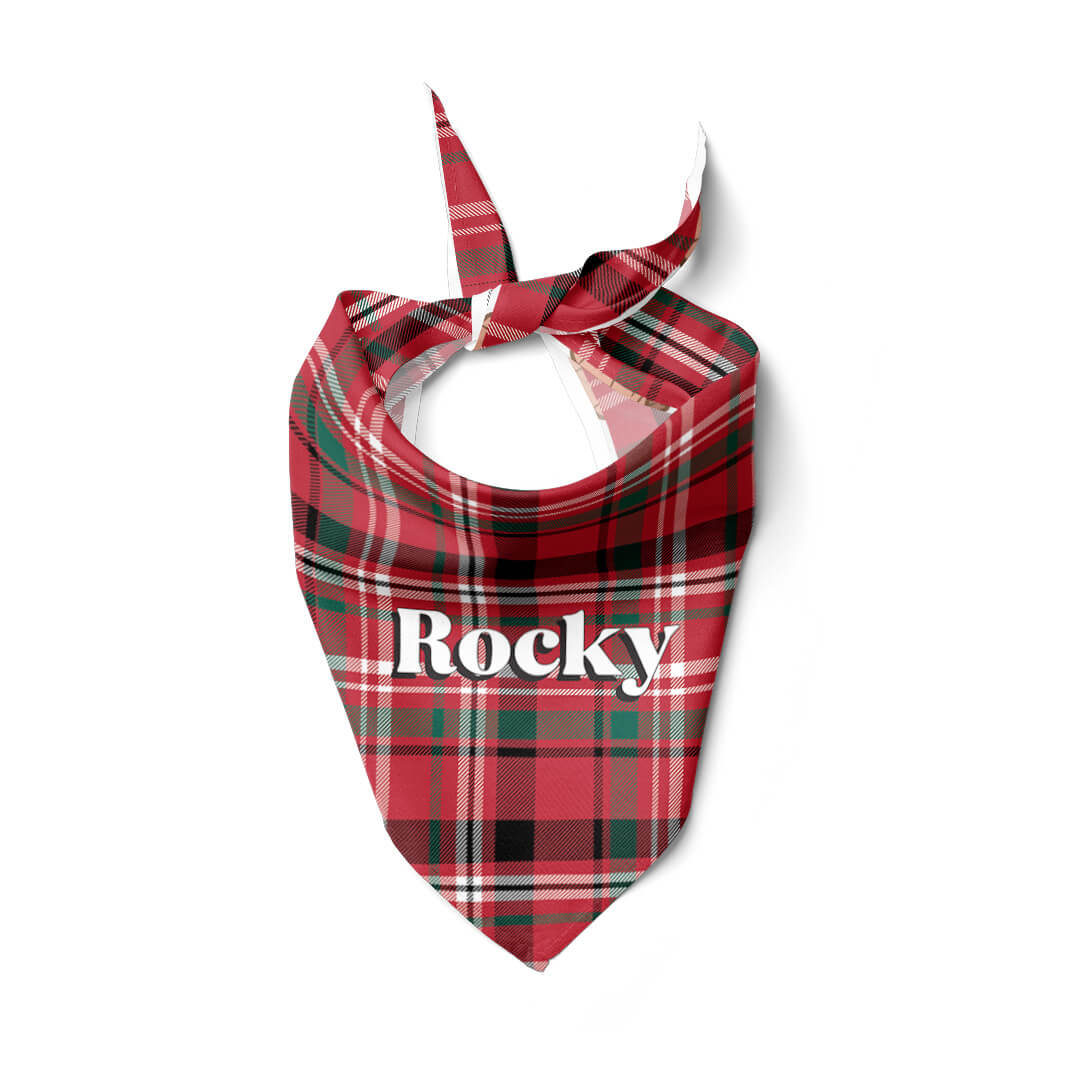 cozy season personalized pet bandana 