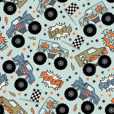 Big Wheelin' Two Piece Pajama Set