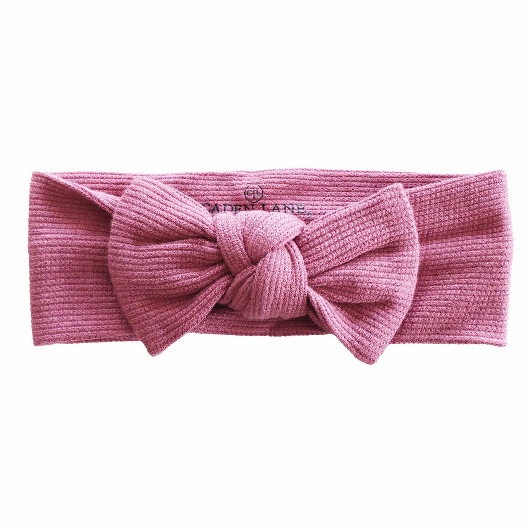 Waffle Knit Large Bow Headwraps