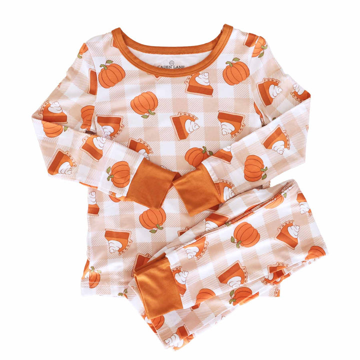 cutie pie thanksgiving pajama set for kids 