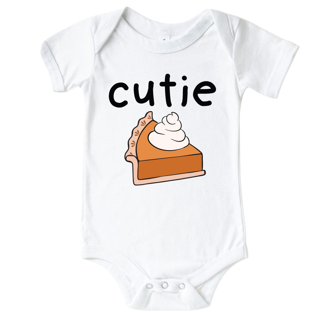 cutie pie graphic bodysuit for babies