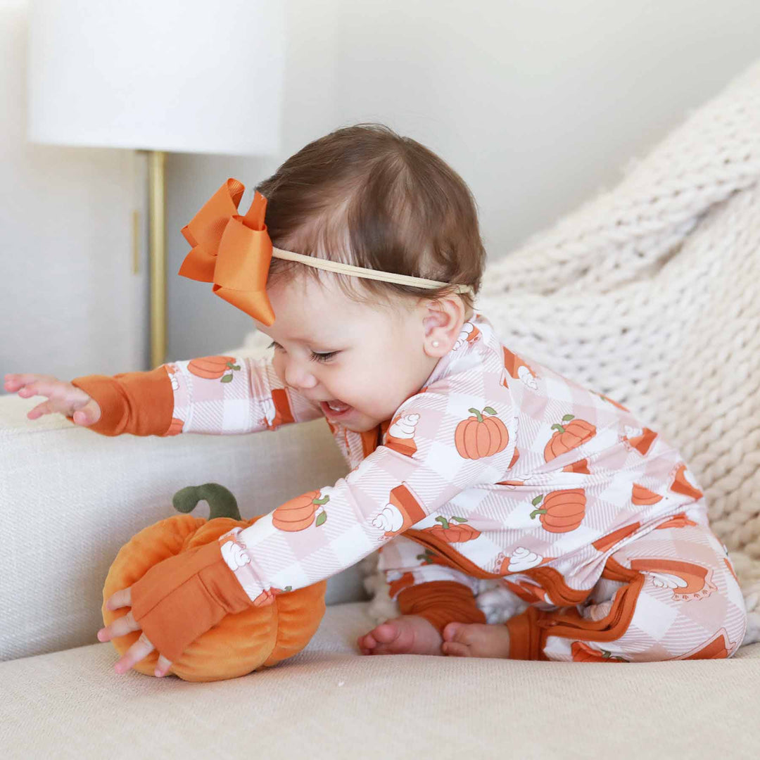 cutie pie zip romper for thanksgiving